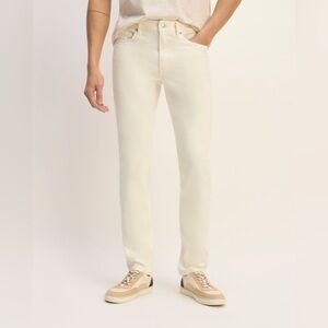 NWT Everlane Men’s The Organic Cotton Slim Fit Denim Jean Bone 32x32 Khaki